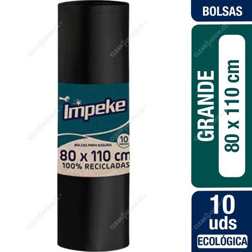 Impeke Bolsas Basura Grande 80 x 110 cm 10 un