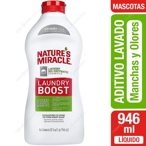 Nature's Miracle Aditivo Lavadora para Manchas y Olores de Mascotas 946 ml