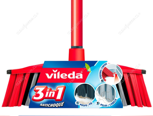 Vileda Escobillón Antichoque 3 en 1 Set
