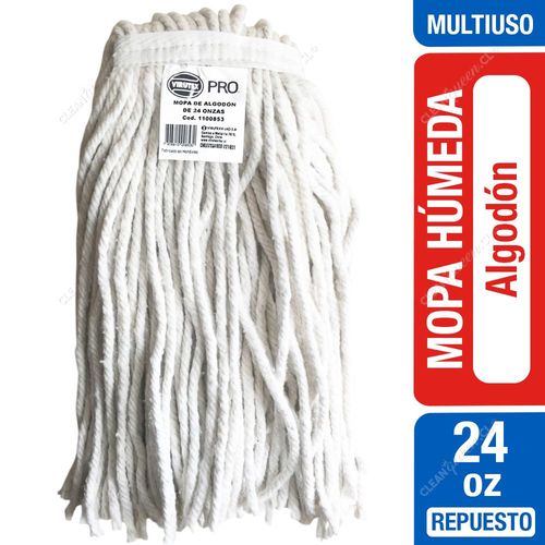 Virutex Mopa Húmeda Algodón Repuesto 24 Oz