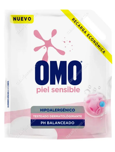 Omo Detergente Líquido Piel Sensible Doypack 3 L