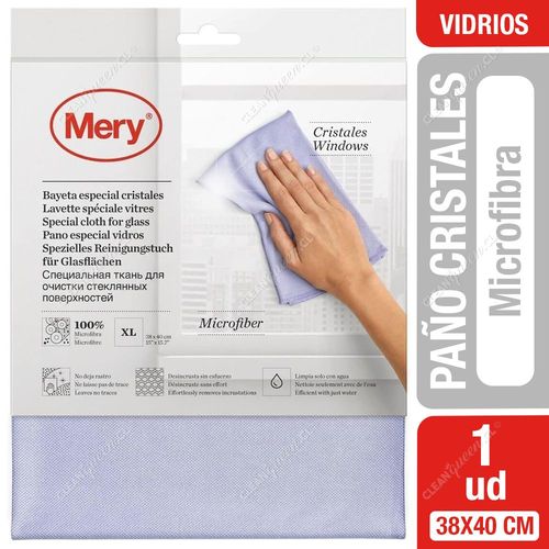 Mery Paño Microfibra Vidrios y Cristales Lila