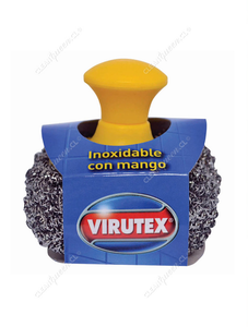 Virutex Esponja de Acero Inoxidable con Mango