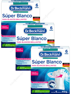 Dr. Beckmann Blanqueador Ropa Súper Blanco 3 x 240 g