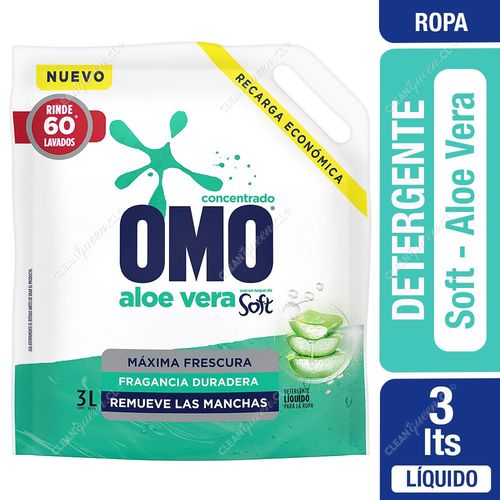 Omo Detergente Líquido Soft Aloe Vera 3 L