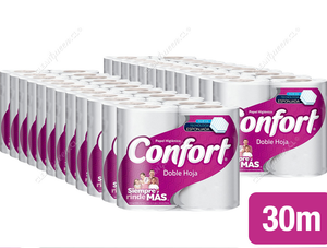 Confort Papel Higiénico Doble Hoja 30 m 96 un