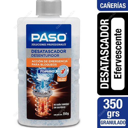 Paso Desatascador Cañerías Turbo Acción de Emergencia 350 g