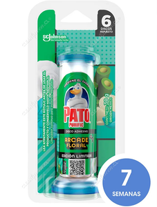 Pato Purific Discos Adhesivos Arcade Floral Repuesto 6 un