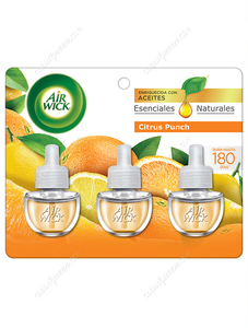 Air Wick Repuesto Aromatizante Eléctrico Citrus Punch 3 un