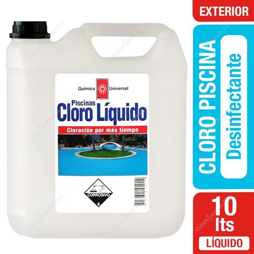Química Universal Cloro Piscina Líquido 10 L