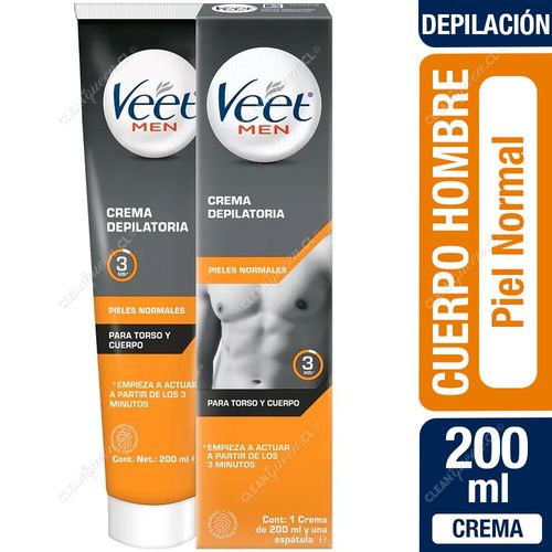 Veet Crema Depilatoria Másculina Corporal Men Piel Normal 200 g
