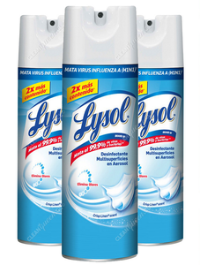 Lysol Desinfectante Ambiental Aerosol Crisp Linen 538 g X 3 un