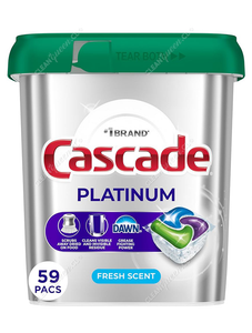 Cascade Detergente Lavavajillas Cápsulas Platinum Fresh 59 un
