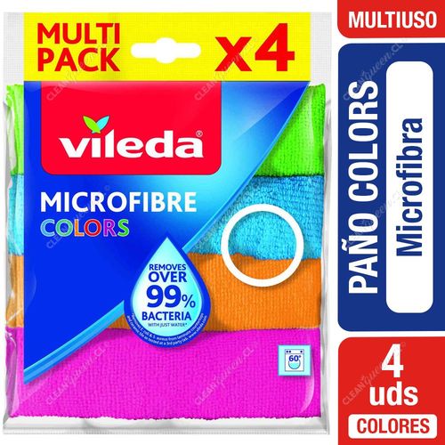 Vileda Paño Microfibra Colors 4 un
