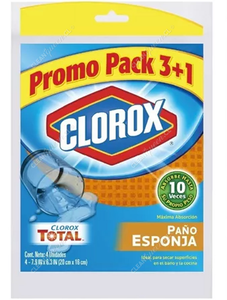 Clorox Paño Esponja 4 un