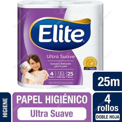 Elite Papel Higiénico Ultra Doble Hoja 25 m 4 un