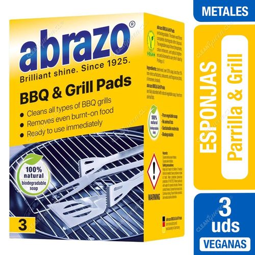 Abrazo Esponja Limpia Parrillas BBQ & Grill 3 un