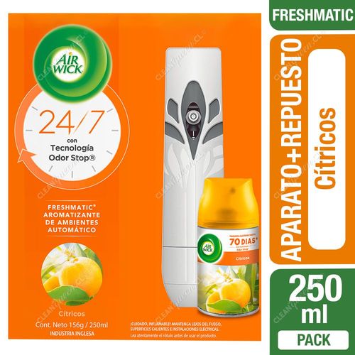 Air Wick Aparato + Repuesto Aromatizante Freshmatic Cítricos 250 ml