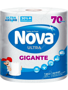 Nova Toalla Papel Gigante Doble Hoja 70 m