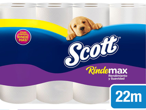 Scott Papel Higiénico Rindemax Doble Hoja 22 m 48 un