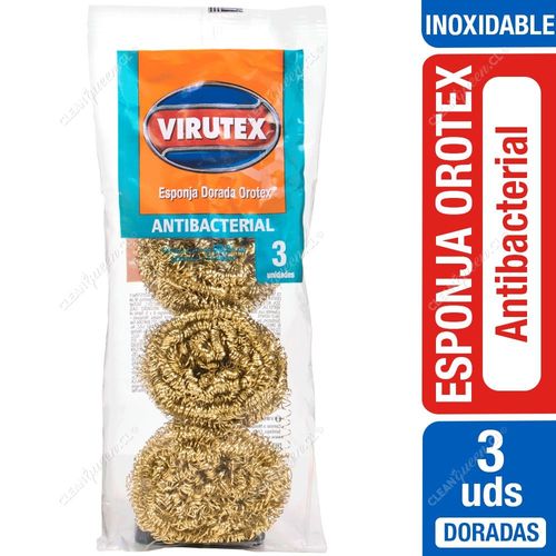 Virutex Esponja Dorada Orotex Antibacterial 3 un