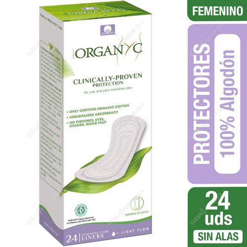 Organyc Protector Diario Higiénico Normal 24 un