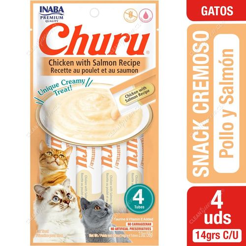 Churu Snack Cremoso Chicken With Salmon Recipe Gato 4 un