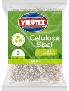 Virutex Esponja Celulosa Fibra Sisal 2 un