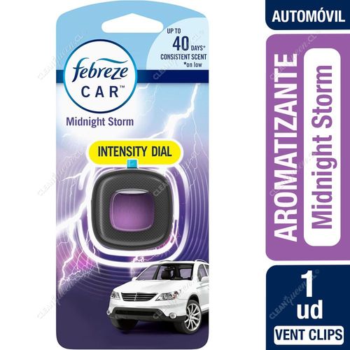 Febreze Aromatizante Automóvil Vent-Clips Midnight Storm