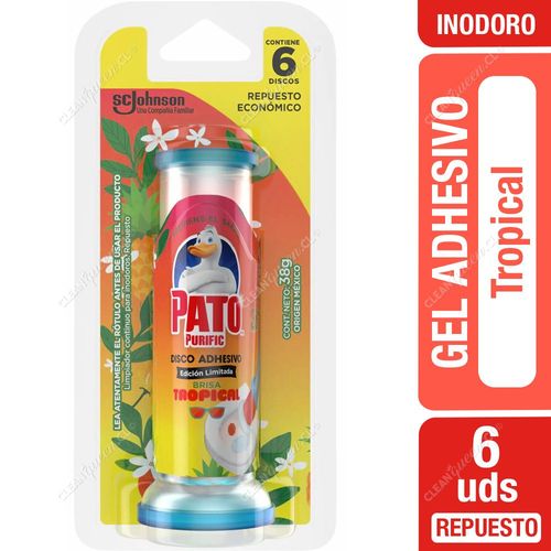 Pato Purific Discos Adhesivos Tropical Repuesto 6 un