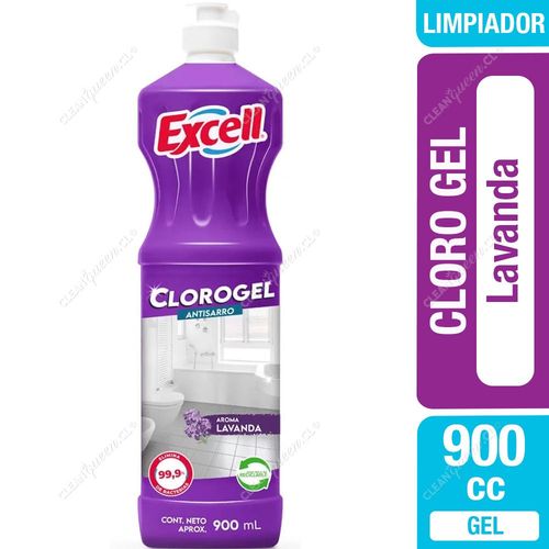 Excell Limpiador Cloro Gel Lavanda 900 cc