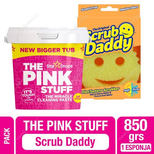 Pack The Pink Stuff Pasta Limpiadora Multiuso 850 g + Esponja Scrub Daddy 1 Unid