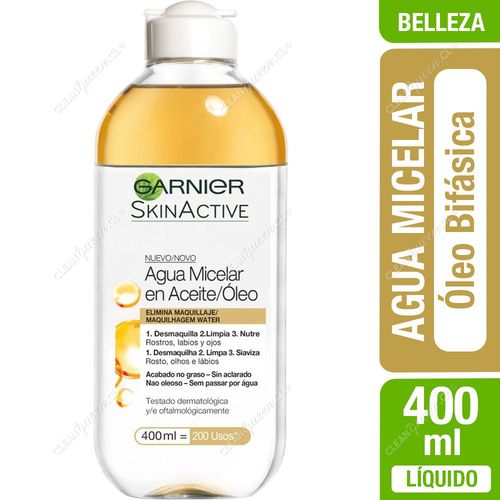 Garnier Agua Micelar Bifásica Óleo 400 ml