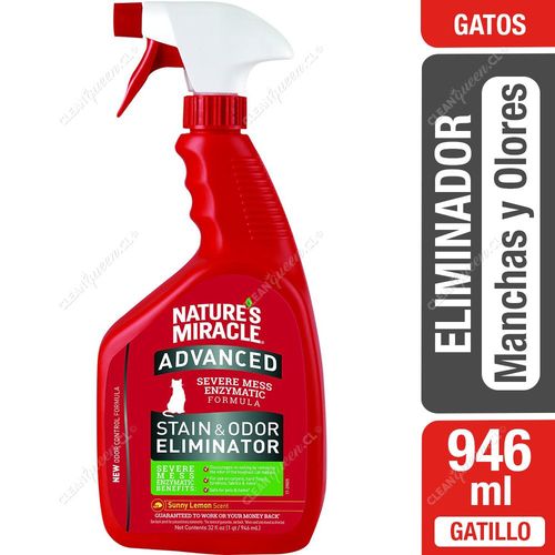 Nature's Miracle Eliminador de Manchas y Olores para Gato 946 ml