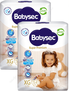 Babysec Pañales Super Premium Talla XG 108 un