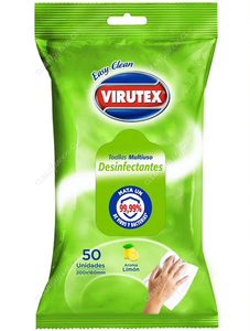 Virutex Toallitas Desinfectantes Multiuso Limón 50 un