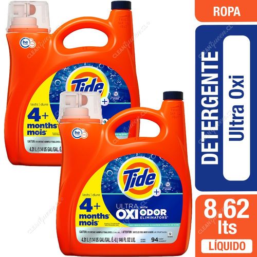 Detergente Líquido Tide Ultra Oxi 2 x 4.31 L