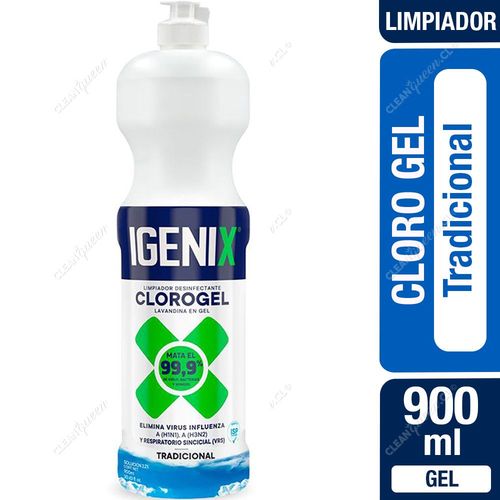 Igenix Limpiador Cloro Gel Tradicional 900 ml