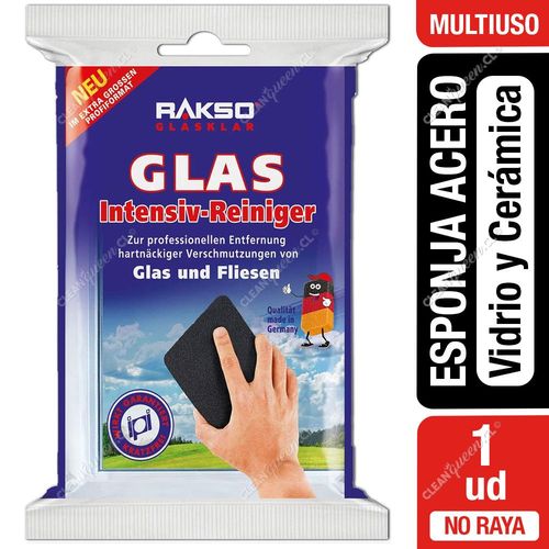 Rakso Esponja de Acero Inoxidable para Vidrios y Cerámicas