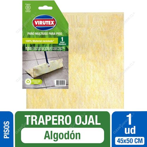 Virutex Trapero Algodón Multiuso Doble con Ojal 50 x 45 cm