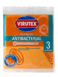 Virutex Paño Multiuso Antibacterial 3 un