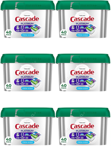 Cascade Detergente Lavavajillas Cápsulas Platinum Fresh 6 x 40 un