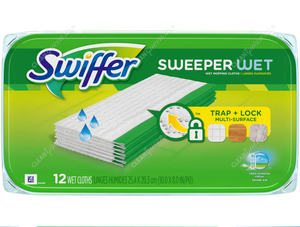 Swiffer Repuesto Mopa Paño Húmedo 12 un