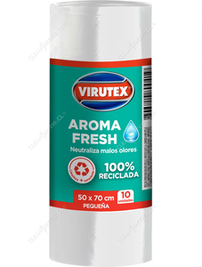 Virutex Bolsas de Basura Ecológicas Fresh Pequeña 50 x 70 cm 10 un