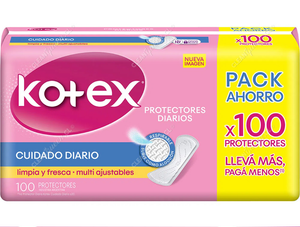 Kotex Protector Diario Higiénico 100 un