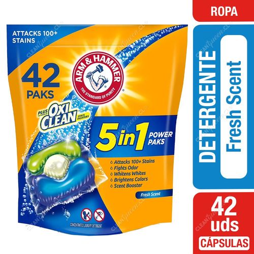 Hammer Detergente Cápsulas Arm & 5 en 1 Fresh Scent 42 un