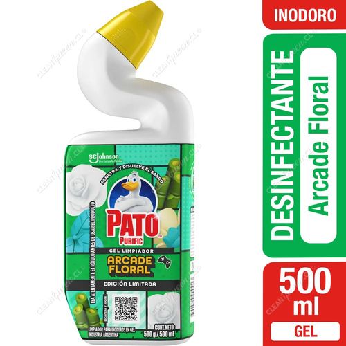 Pato Purific Limpiador Desinfectante Inodoro Arcade Floral 500 ml