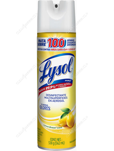 Lysol Desinfectante Multiuso Aerosol Lemon Breeze 538 g