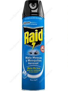 Raid Insecticida Mata Mosquitos, Moscas y Zancudos 360 cc