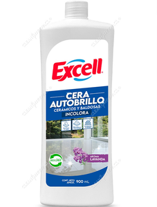 Excell Cera Barniz Incolora Autobrillante Lavanda 900 cc